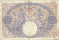 50 Francs BLEU ET ROSE FRANCIA  1910 F.14.23 q.BB