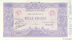 1000 Francs BLEU ET ROSE FRANKREICH  1926 F.36.42 SS to VZ