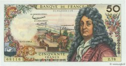 50 Francs RACINE FRANCIA  1964 F.64.07 AU+