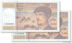 20 Francs DEBUSSY Modifié FRANCE  1997 F.66ter.02