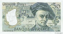 50 Francs QUENTIN DE LA TOUR FRANCIA  1980 F.67.06 q.FDC