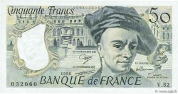 50 Francs QUENTIN DE LA TOUR FRANCE  1988 F.67.14
