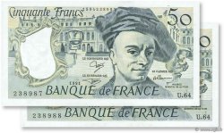 50 Francs QUENTIN DE LA TOUR FRANCE  1991 F.67.17