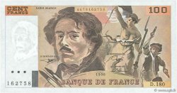 100 Francs DELACROIX imprimé en continu FRANCE  1990 F.69bis.02d
