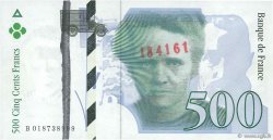 500 Francs PIERRE ET MARIE CURIE Sans couleurs FRANCE  1994 F.76f5.01 pr.NEUF