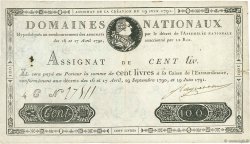 100 Livres FRANCE  1791 Ass.15a VF