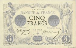 5 Francs NOIR FRANCE  1874 F.01.25 VF+