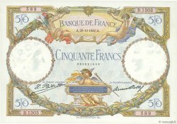 50 Francs LUC OLIVIER MERSON FRANCIA  1927 F.15.01 SPL