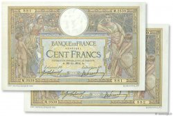 100 Francs LUC OLIVIER MERSON sans LOM Consécutifs FRANCIA  1914 F.23.06 SPL+