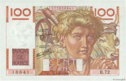100 Francs JEUNE PAYSAN FRANCIA  1946 F.28.06 FDC