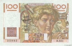 100 Francs JEUNE PAYSAN FRANCIA  1953 F.28.38 EBC a SC