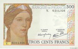300 Francs FRANCE  1939 F.29.03 UNC-
