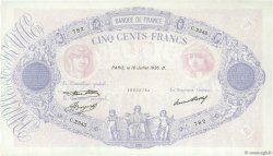 500 Francs BLEU ET ROSE FRANCIA  1936 F.30.37 EBC