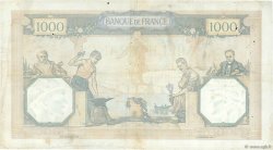 1000 Francs CÉRÈS ET MERCURE type modifié FRANCIA  1937 F.38.02 BC+
