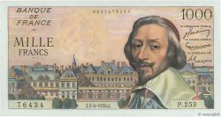 1000 Francs RICHELIEU FRANCE  1956 F.42.20 AU