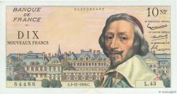 10 Nouveaux Francs RICHELIEU FRANCIA  1959 F.57.04 EBC+