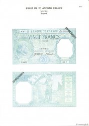 20 Francs BAYARD FRANKREICH  1975 F.11pl ST