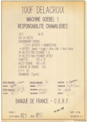 100 Francs DELACROIX FRANCE  1989 F.69E.01 SUP