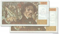 100 Francs DELACROIX FRANCE  1978 F.68.04 VF+