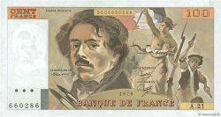 100 Francs DELACROIX modifié FRANCIA  1979 F.69.03 EBC+