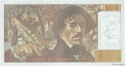 100 Francs DELACROIX 442-1 & 442-2 FRANKREICH  1994 F.69ter.01a VZ+