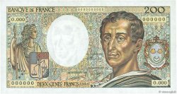 200 Francs MONTESQUIEU FRANKREICH  1988 F.70.08S VZ+