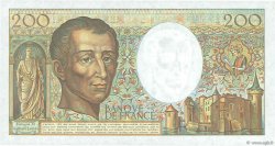 200 Francs MONTESQUIEU FRANCE  1981 F.70.01A1 UNC-