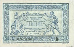 50 Centimes TRÉSORERIE AUX ARMÉES 1919 FRANCIA  1919 VF.02.01 SC