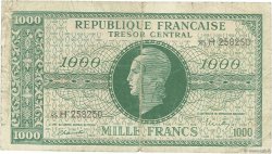 1000 Francs MARIANNE Trésor FRANCIA  1945 VF.13.03 MB