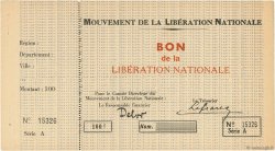 100 Francs FRANCE régionalisme et divers  1944 - SPL