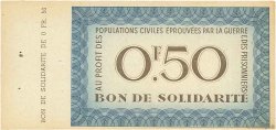 50 Centimes BON DE SOLIDARITÉ FRANCE regionalismo y varios  1941 - SC