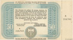 50 Francs BON DE SOLIDARITE FRANCE regionalism and miscellaneous  1941 - AU