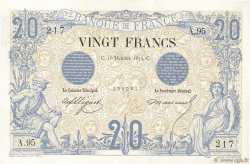 20 Francs NOIR FRANKREICH  1874 F.09.01 fST+