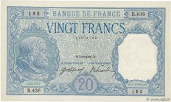 20 Francs BAYARD FRANKREICH  1916 F.11.01 fST