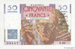 50 Francs LE VERRIER FRANCE  1947 F.20.09 UNC