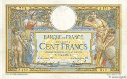 100 Francs LUC OLIVIER MERSON avec LOM FRANCE  1908 F.22.01 TTB+