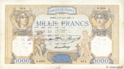 1000 Francs CÉRÈS ET MERCURE FRANCIA  1937 F.37.10 MBC