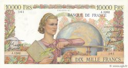 10000 Francs GÉNIE FRANÇAIS FRANKREICH  1951 F.50.48 VZ to fST