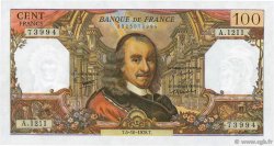 100 Francs CORNEILLE FRANKREICH  1978 F.65.63 fST+