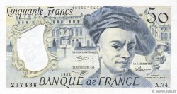 50 Francs QUENTIN DE LA TOUR FRANCIA  1992 F.67.19a EBC+