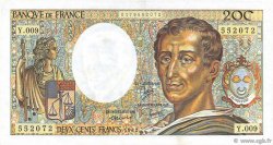 200 Francs MONTESQUIEU FRANCE  1982 F.70.02 XF