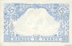 5 Francs BLEU FRANKREICH  1912 F.02.03 fVZ