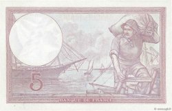5 Francs FEMME CASQUÉE modifié FRANKREICH  1939 F.04.14 ST
