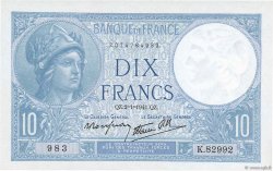 10 Francs MINERVE modifié FRANCIA  1941 F.07.26 FDC