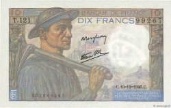 10 Francs MINEUR FRANCIA  1946 F.08.16 FDC
