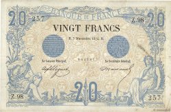 20 Francs NOIR FRANCIA  1874 F.09.01 BC