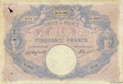 50 Francs BLEU ET ROSE FRANCIA  1905 F.14.17 q.MB
