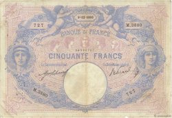 50 Francs BLEU ET ROSE FRANKREICH  1910 F.14.23 fS