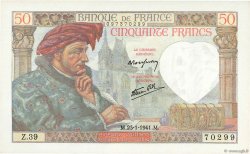 50 Francs JACQUES CŒUR FRANCE  1941 F.19.05 NEUF