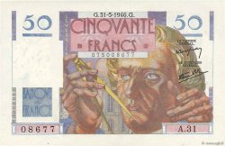 50 Francs LE VERRIER FRANCE  1946 F.20.05 SPL